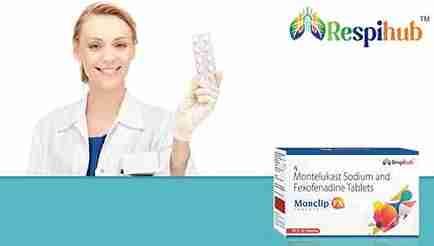 Monclip FX Tablet at Best Price in Antihistamine Franchise for Antihistamine, Allergic Rhinitis, and Asthma Management.